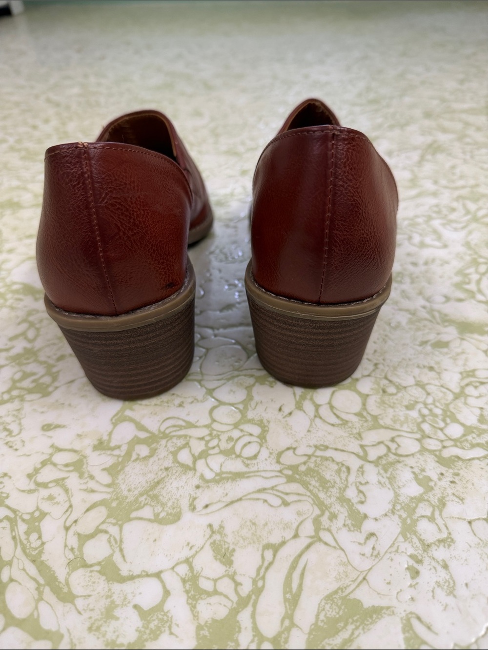Universal Thread Women's Brown Pointed Leather Ankle Booties - Picture 3 of 4
